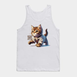 Purrfect Brown Tabby Cat Tank Top